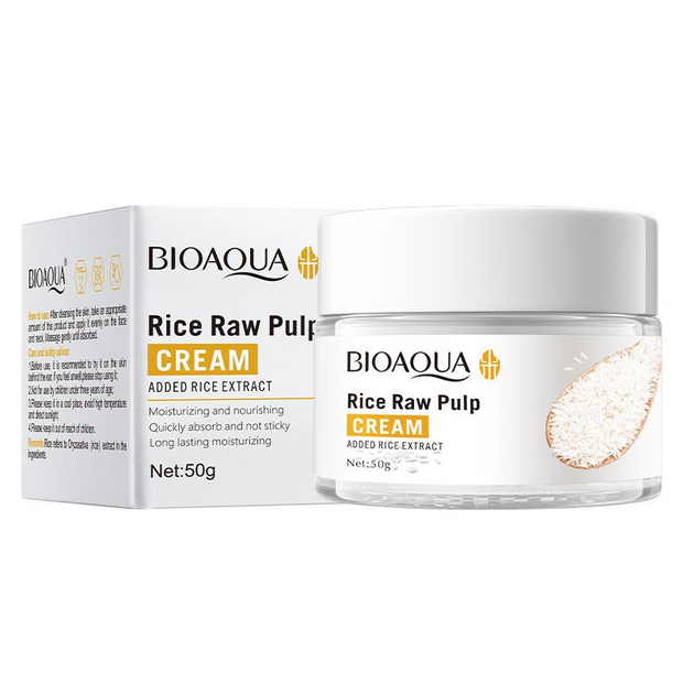 Bioaqua Rice Raw Pulp Face Cream – 50g