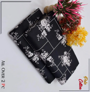 2 Pcs Women's Unstitched Printed Suit