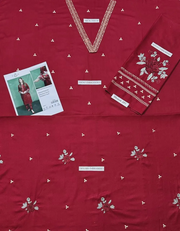 "2 Pcs Women's Unstitched Embroidered Suit"