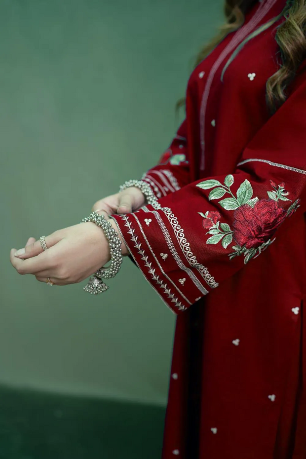 "2 Pcs Women's Unstitched Embroidered Suit"