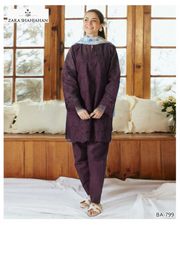 3 Pcs Women's Stitched Organza Embroidered Suit