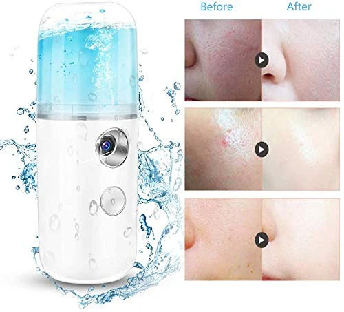 💧 Hydrating Calm Nano Mist Sprayer | Portable Facial Steamer | USB Rechargeable