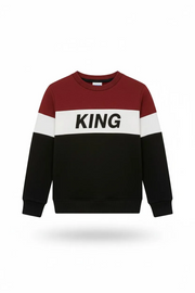2 Pcs Boys Fleece Printed Sweatshirt Tracksuit