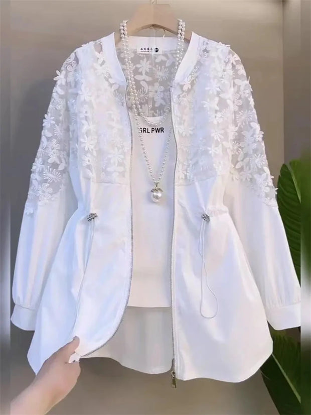 Ladies Long Sleeve Trench Coat – Stylish All-Match Outerwear for 2025