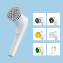 🧼 💎 5 in 1 Electric Cleaning Brush | Multifunctional Smart Cleaning Tool 💎 ✨ Rechargeable | Powerful | Waterproof | For Home & Bathroom ✨