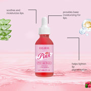 Pink Lip Essence – Moisturizing, Brightening & Line-Smoothing Lip Treatment | Korean Skincare Formula