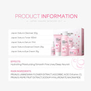 Sakura Skincare Set – Face Cream, Serum & Toner Gift Box