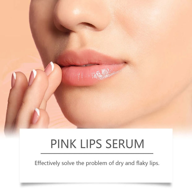 Pink Lip Essence – Moisturizing, Brightening & Line-Smoothing Lip Treatment | Korean Skincare Formula