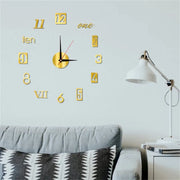 Creative 3D Luminous Silent Wall Clock – DIY Acrylic Digital Clock for Living Room & Bedroom Home Decor