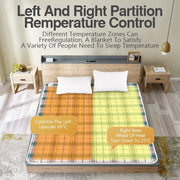 Electric blanket household double single electric mattress dormitory safety mite removal dual control temperature adjustment