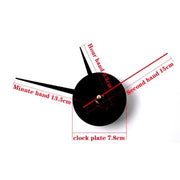 Creative 3D Luminous Silent Wall Clock – DIY Acrylic Digital Clock for Living Room & Bedroom Home Decor