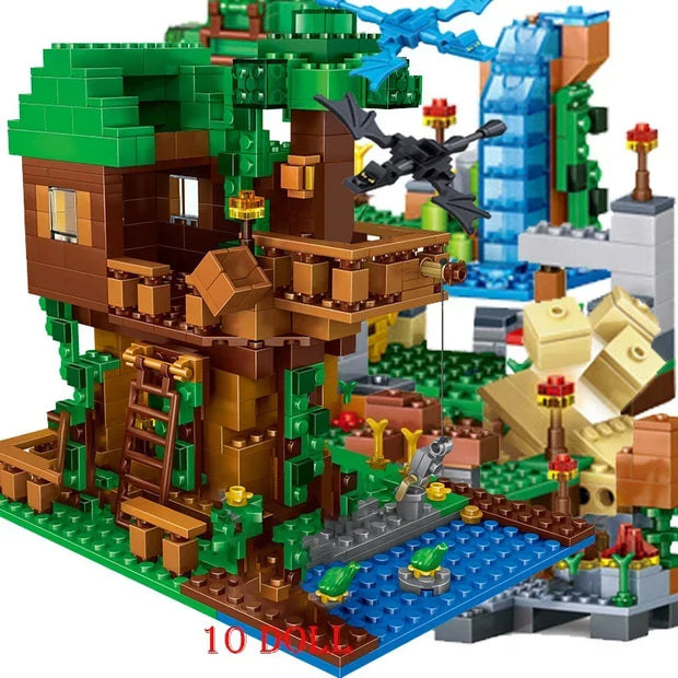 Hot Toys 2024 – Minecraft Village Treehouse & Mine Mountain Building Blocks Toy for Kids