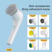 🧼 💎 5 in 1 Electric Cleaning Brush | Multifunctional Smart Cleaning Tool 💎 ✨ Rechargeable | Powerful | Waterproof | For Home & Bathroom ✨