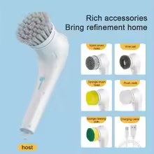 🧼 💎 5 in 1 Electric Cleaning Brush | Multifunctional Smart Cleaning Tool 💎 ✨ Rechargeable | Powerful | Waterproof | For Home & Bathroom ✨