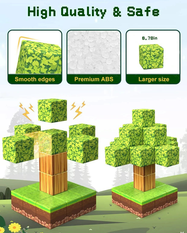 100pcs Magnetic Building Blocks – STEM Montessori Toy for Kids & Toddlers