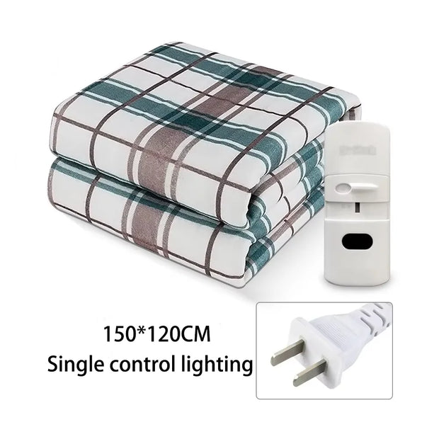 Electric blanket household double single electric mattress dormitory safety mite removal dual control temperature adjustment