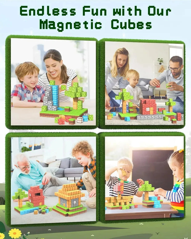 100pcs Magnetic Building Blocks – STEM Montessori Toy for Kids & Toddlers