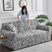 1pc Floral Elastic Sofa Cover – Anti-Dust, Stretchable Furniture Protector for Living Room, Bedroom & Office Decor