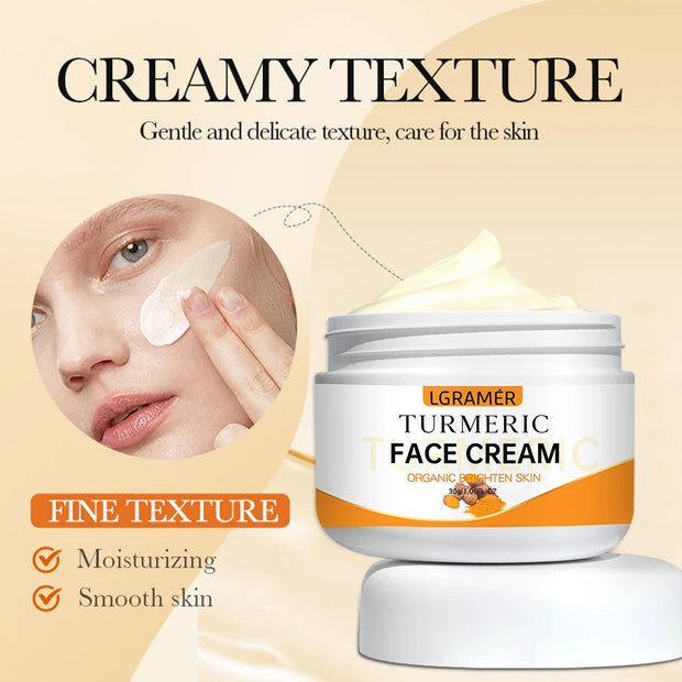 Turmeric Face Cream – Brightening & Anti-Wrinkle Moisturizer