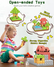 100pcs Magnetic Building Blocks – STEM Montessori Toy for Kids & Toddlers