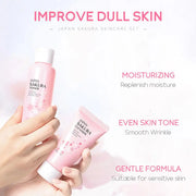 Sakura Skincare Set – Face Cream, Serum & Toner Gift Box