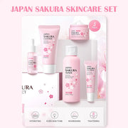 Sakura Skincare Set – Face Cream, Serum & Toner Gift Box