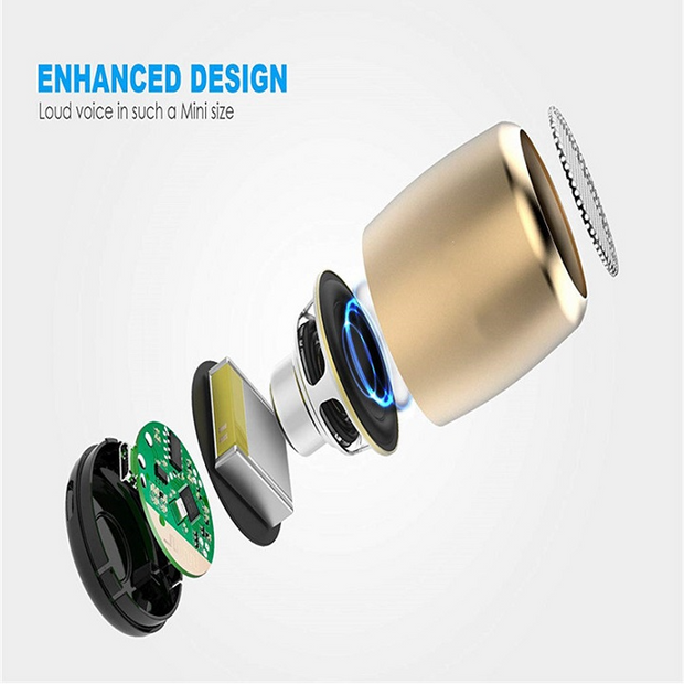 2 Coin Wireless Aluminum Speakers